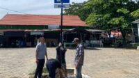 Dishub Balangan Pasang Rambu Parkir di Pasar untuk Tertibkan Perparkiran