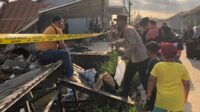 Polisi Selidiki Penyebab Tiga Rumah Ambles di Kertak Hanyar
